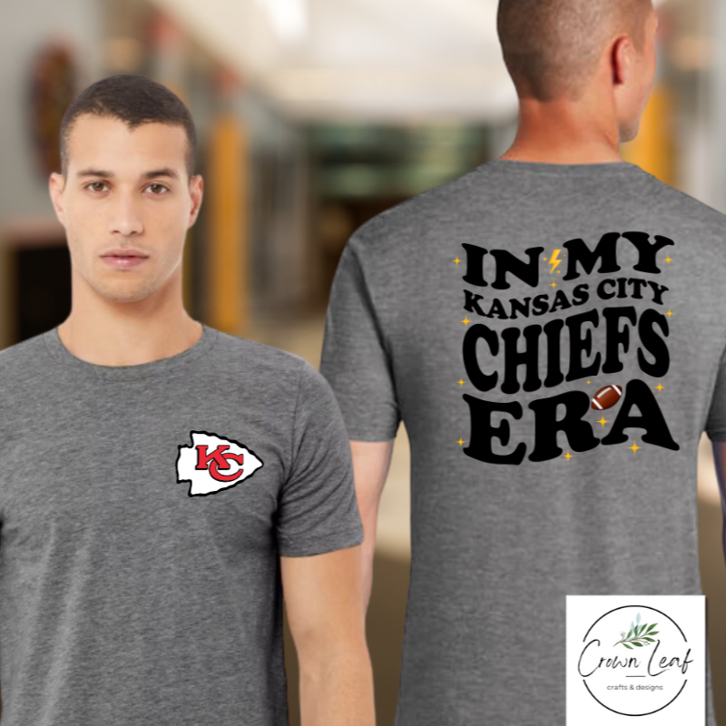 In My Kansas City Chiefs Era [Heather Gray Gildan Softstyle Tee, Gildan Charcoal Crewneck, Hoodie, or Long-Sleeve Tee] Main Image